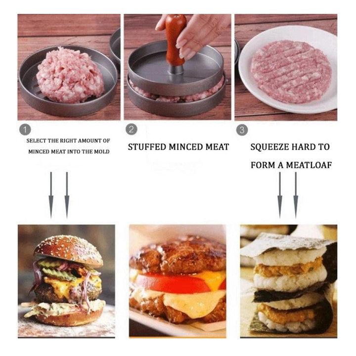 Molde acorde para hamburguesas perfectas