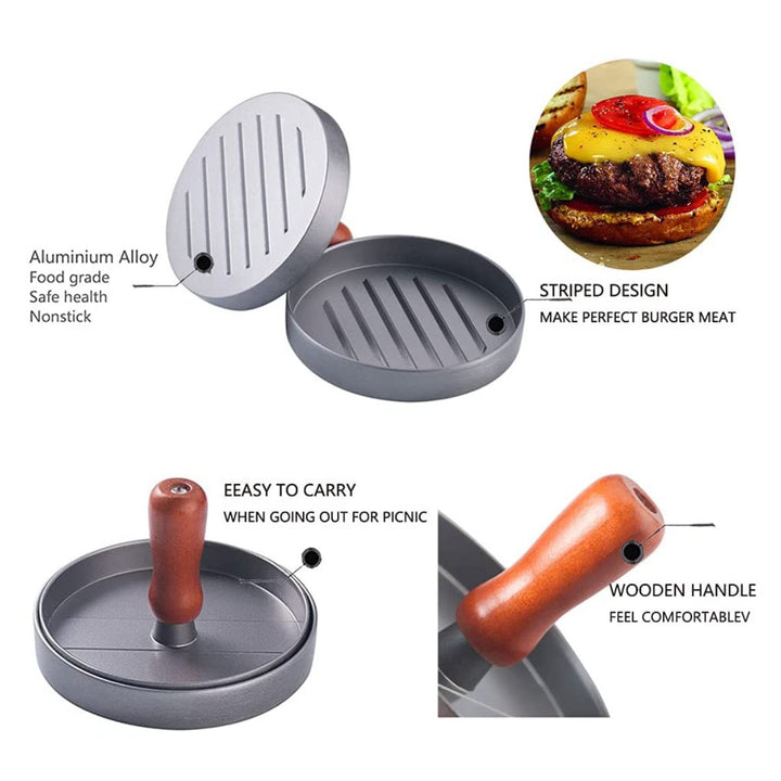 Molde acorde para hamburguesas perfectas